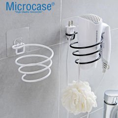 Microcase  Yapışkanlı  Spiral Yaylı Saç Kurutma Fön Makinası Tutucu Askılığı -AL4816