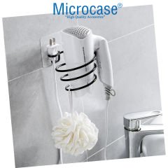 Microcase  Yapışkanlı  Spiral Yaylı Saç Kurutma Fön Makinası Tutucu Askılığı -AL4816