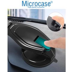 Microcase Torpido Üstü Vantuzlu Manyetik  Araç İçi Telefon Tutucu-AL4601 Siyah