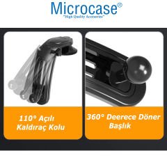Microcase Torpido Üstü Vantuzlu Manyetik  Araç İçi Telefon Tutucu-AL4601 Siyah