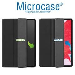 Microcase iPad Pro 12.9 2021 5.Nesil Delüx Leather Standlı Kılıf - Siyah