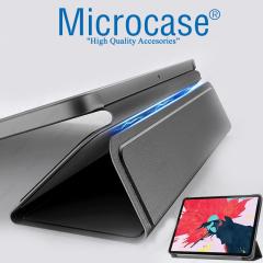 Microcase iPad Pro 12.9 2021 5.Nesil Delüx Leather Standlı Kılıf - Siyah