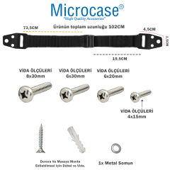 Microcase Vidalı Uzunluk Ayarlı Eşya Sabitleyici Aparat Düşmeyi Önleyici Deprem Mobilya Ve Çocuk Koruma - AL5264