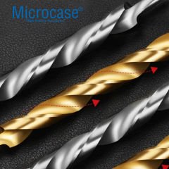 Microcase 9 Parça Ahşap Metal Beton Matkap Ucu Seti Dayanıklı Delme Uçları-AL4568