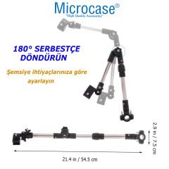 Microcase Bisiklet Bebek Arabası için Katlanabilir Ayarlanabilir  Şemsiye Tutucu - AL4813 MDL-B