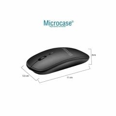 Microcase Samsung Tab A8 X207 X200 10.5   Tablet için  Bluetooth Touchpad  Klavye (TR Sticker) + Bluetooth Mouse + Tablet Standı - AL2766