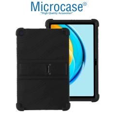Microcase Huawei MatePad SE 10.4 inch 2022 Tablet için Standlı Silikon Kılıf - Siyah AL3309