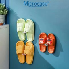 Microcase Güçlü Plastik Yapışkanlı Banyo Hol vb. Alan için Terlik Askılığı AL4469-2 Adet Beyaz