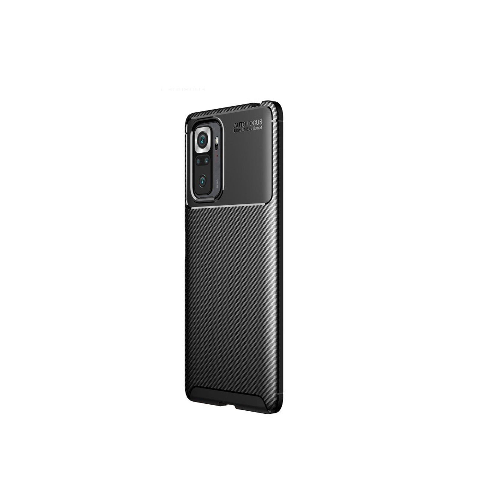 Microcase Xiaomi Redmi Note 11 SE/Redmi Note 10 5G Maxy Serisi Carbon Fiber Silikon Kılıf - Siyah AL3413