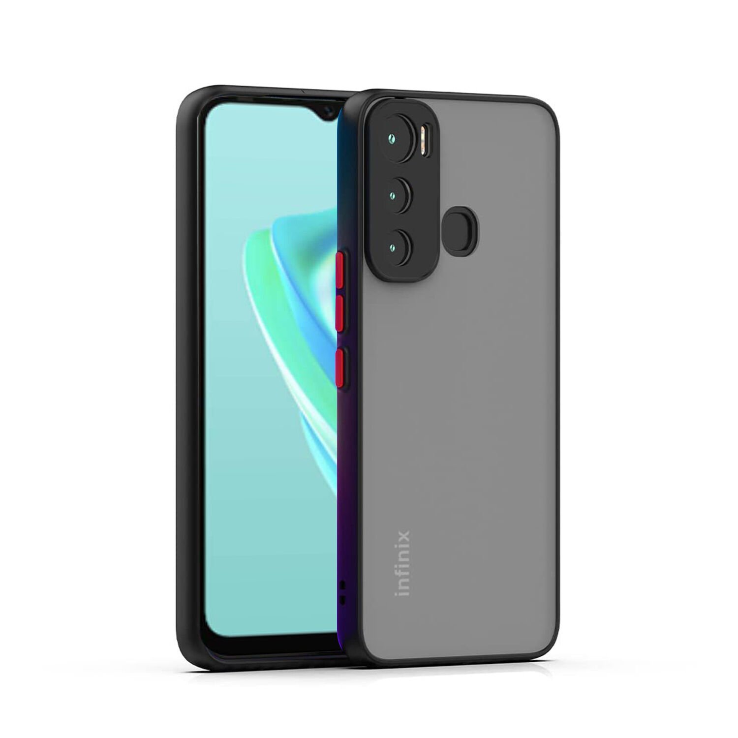 Microcase İnfinix Hot 20i London Serisi Darbeye Dayanıklı Kılıf - Siyah AL3415