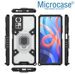 Microcase Xiaomi Redmi Note 11 Pro 4G/5G Global 2022 Capsule Serisi Kayış Askılı Yüzük Standlı Armor Kılıf - AL8119