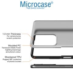 Microcase Xiaomi Redmi Note 11 Pro Global 2022 Luna Serisi Köşe Korumalı Sert Rubber Kılıf - Siyah