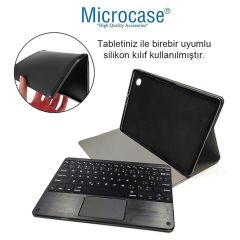 Microcase Xiaomi Mi Pad 7 Tablet için Bluetooth Touchpad Klavye + Standlı Kılıf - BKK5
