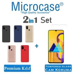 Microcase Samsung Galaxy A91 Premium Matte Silikon Kılıf Gold
