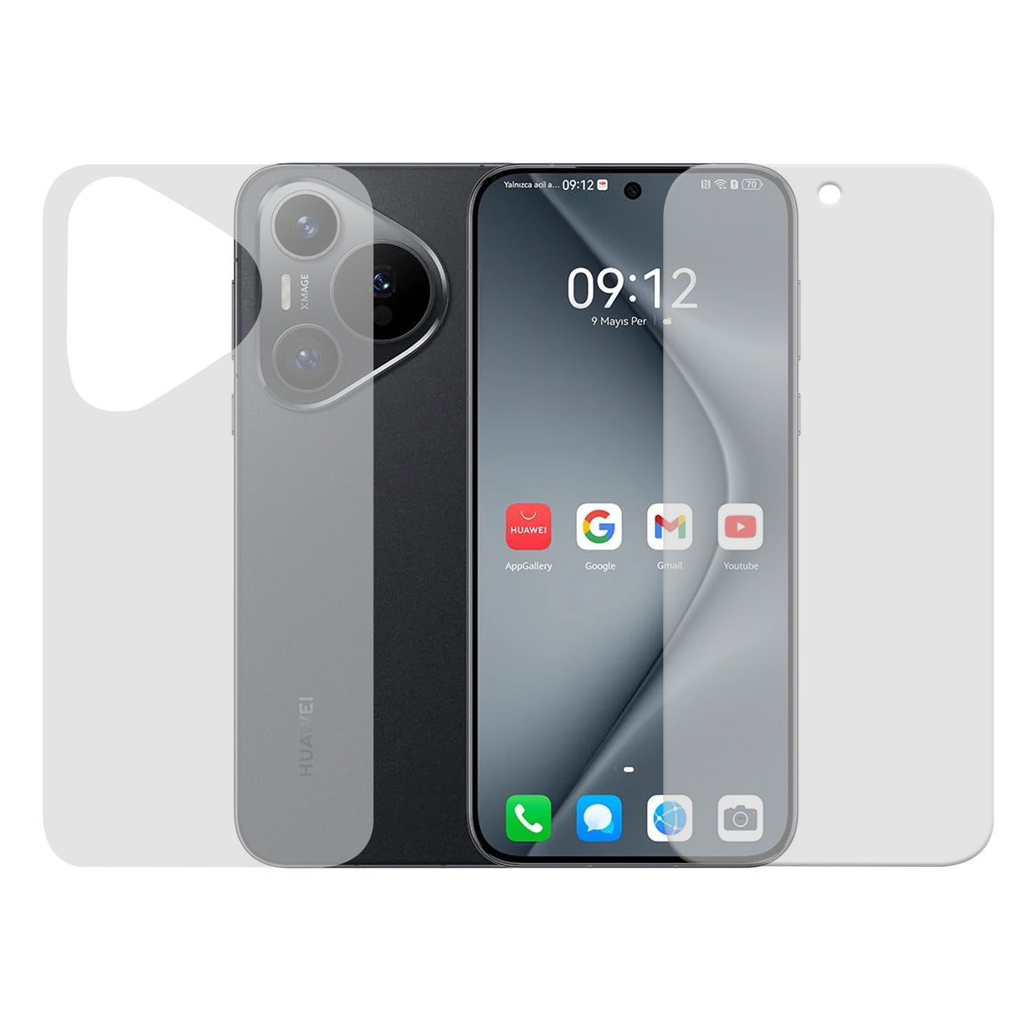 Microcase Huawei Pura 70 Full Ön Arka Kaplama Koruma Filmi - AL3279