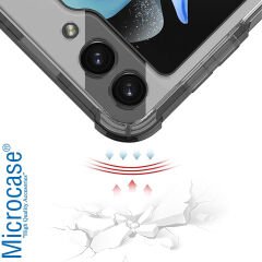Microcase Samsung Galaxy Z Flip 5 Parmak Tutuculu Askılı Köşe Korumalı Kılıf - AL3159
