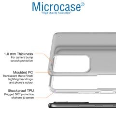 Microcase Xiaomi Redmi Note 11 Pro Global 2022 Luna Serisi Köşe Korumalı Sert Rubber Kılıf - Şeffaf