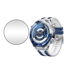 Microcase Huawei Watch Ultimate 2 için Tam Kaplayan Kavisli Ekran Koruyucu 3D Pet Film - Siyah AL3385
