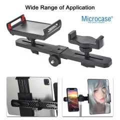 Microcase 2in1 Çift Başlıklı Ayarlanabilir 1 Telefon 1 Tablet Tutucu + 2.1 MT Tripod - AL5063