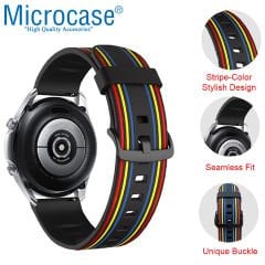 Microcase Huawei Watch GT2 Pro 46mm için Çizgi Desenli Silikon Kordon Kayış - KY28