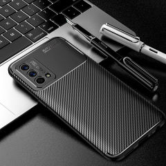 Microcase Huawei Nova 9 SE/Huawei P50 Pro Maxy Serisi Carbon Fiber Silikon Kılıf - Siyah AL3413