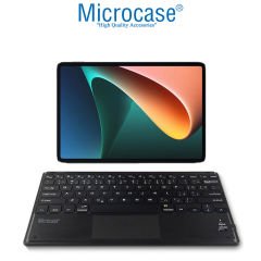 Microcase Tablet ve Telefonlar için Şarjlı Touchpadli Türkçe Bluetooth Klavye 28 cm - AL2745 Siyah