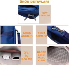 Microcase Honor Pad X8a 11 inch Tablet için Macbook Çantası+Türkçe Bluetooth Klavye+Mouse+Tablet Standı Beyaz AL5164