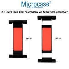Microcase   Araç İçi Koltuk Arkası  360° Döner  Başlıklı Tablet Telefon Tutucu PB-45-AL4829