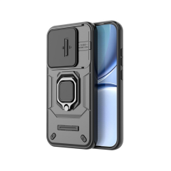 Microcase POCO X8 Pro 5G ile Uyumlu Kamera Kapaklı Manyetik Mıknatıslı Yüzük Standlı Kılıf-AL5128