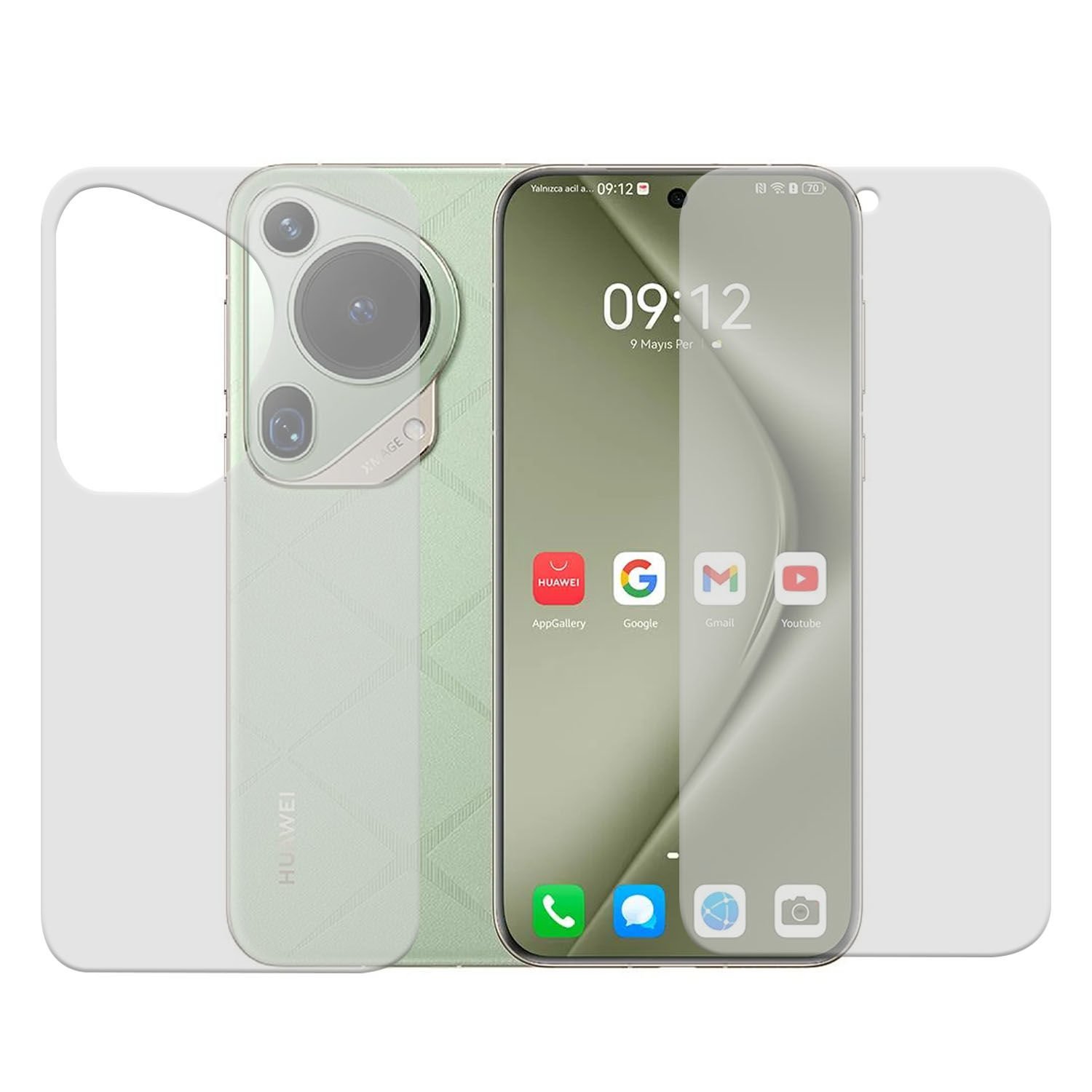 Microcase Huawei Pura 70 Ultra Full Ön Arka Kaplama Koruma Filmi - AL3279