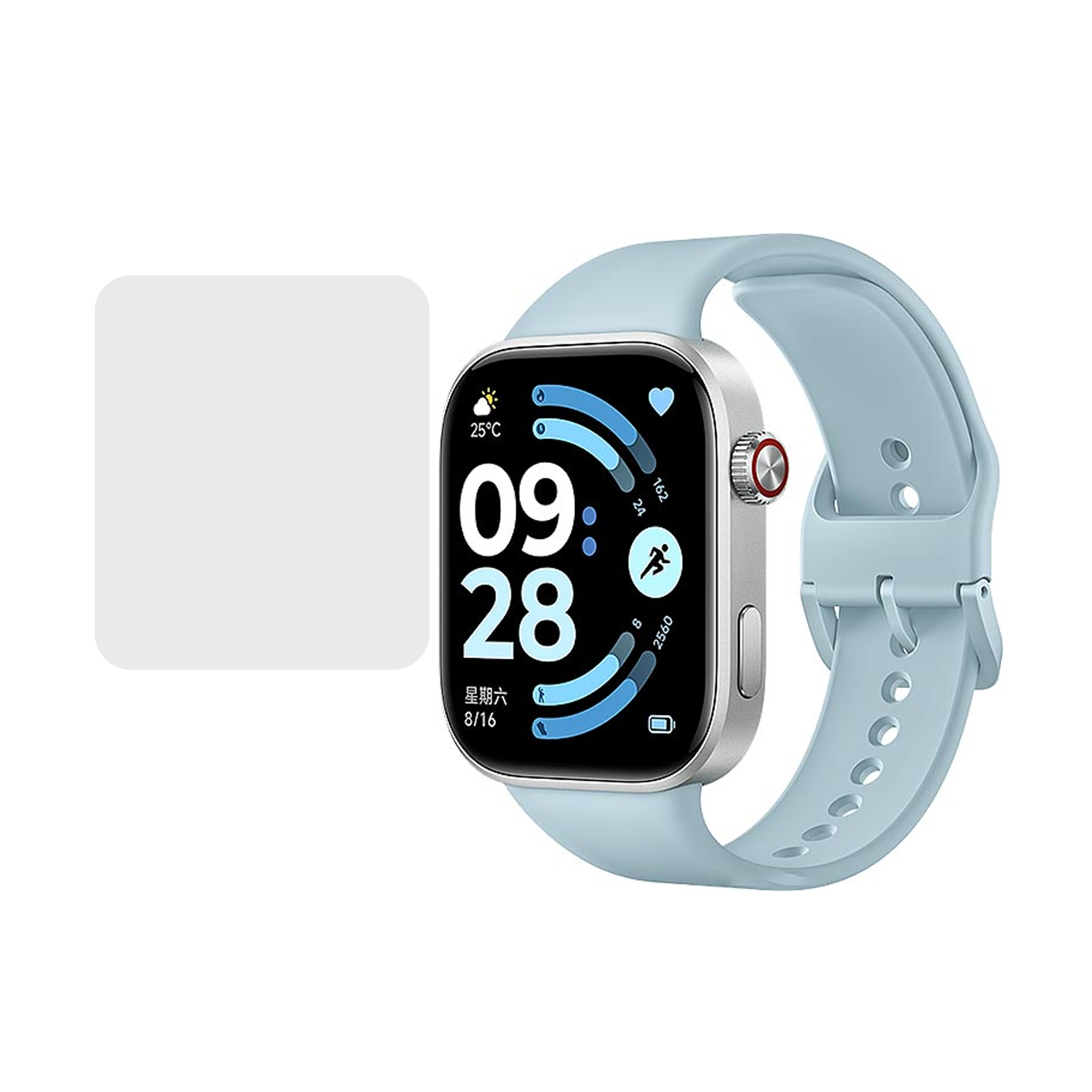 Microcase Xiaomi Redmi Watch 6 için TPU Ekran Koruma Filmi - Şeffaf AL3384