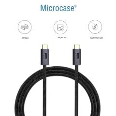 Microcase Type C To Type C 4K 60Hz Data ve Hızlı Şarj Kablosu 100W 100cm -AL4142