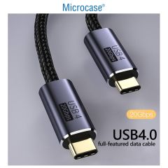 Microcase Type C To Type C 4K 60Hz Data ve Hızlı Şarj Kablosu 100W 100cm -AL4142