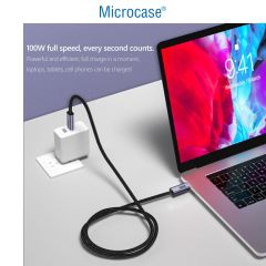 Microcase Type C To Type C 4K 60Hz Data ve Hızlı Şarj Kablosu 100W 100cm -AL4142
