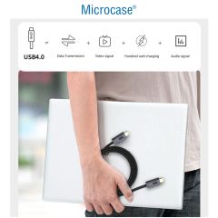 Microcase Type C To Type C 4K 60Hz Data ve Hızlı Şarj Kablosu 100W 100cm -AL4142