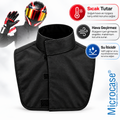 Microcase Su Geçirmez Motosiklet Rüzgar Koruyucu Boyun Göğüs Koruma Yelek - AL7037