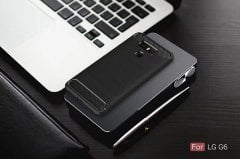 LG G6 Brushed Carbon Fiber Silikon TPU Kılıf