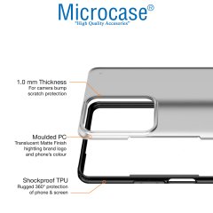Microcase Xiaomi 11T Pro Luna Serisi Köşe Korumalı Sert Rubber Kılıf - Siyah