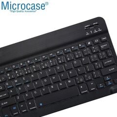 Microcase TCL NXTPAPER 14 inch Tablet için Bluetooth Klavye 27 cm (TR Sticker) + Tablet Standı - AL2754