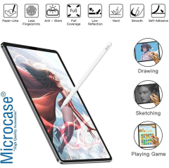 Microcase Huawei Matepad Pro 12.2 inch  Papermatte Edition  ile Uyumlu  Tablet Paper Like Pencil Destekli Kağıt Hissi Veren Mat Ekran Koruyucu - AL3289