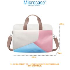 Microcase iPad 10.9 2022 10. Nesil için Macbook Çantası+Türkçe Klavye+Mouse+Tablet Standı Beyaz AL5165