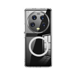 Microcase Xiaomi 13 Ultra Global için Magsafe Manyetik Darbeye Dayanıklı Yarı Esnek Plastik TPU Şeffaf Kılıf - AL8115