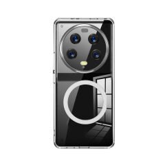 Microcase Xiaomi 13 Ultra Global için Magsafe Manyetik Darbeye Dayanıklı Yarı Esnek Plastik TPU Şeffaf Kılıf - AL8115