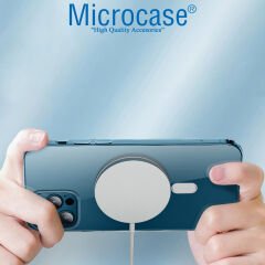 Microcase Xiaomi 13 Ultra Global için Magsafe Manyetik Darbeye Dayanıklı Yarı Esnek Plastik TPU Şeffaf Kılıf - AL8115