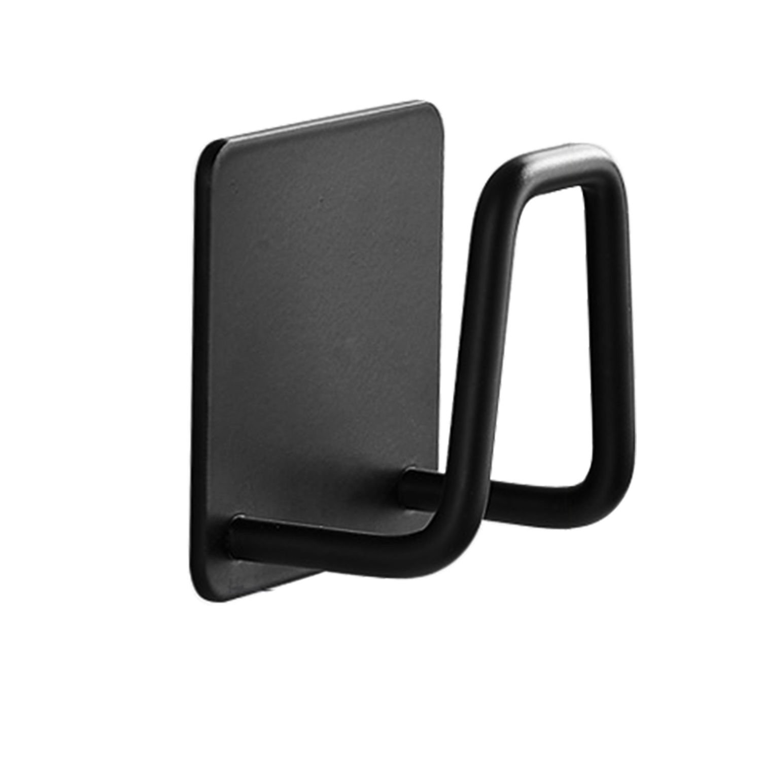 Microcase Güçlü Yapışkanlı Metal Banyo Mutfak Eşya Havlu Vb Ürün Askılığı AL4467 - 1  Adet Siyah