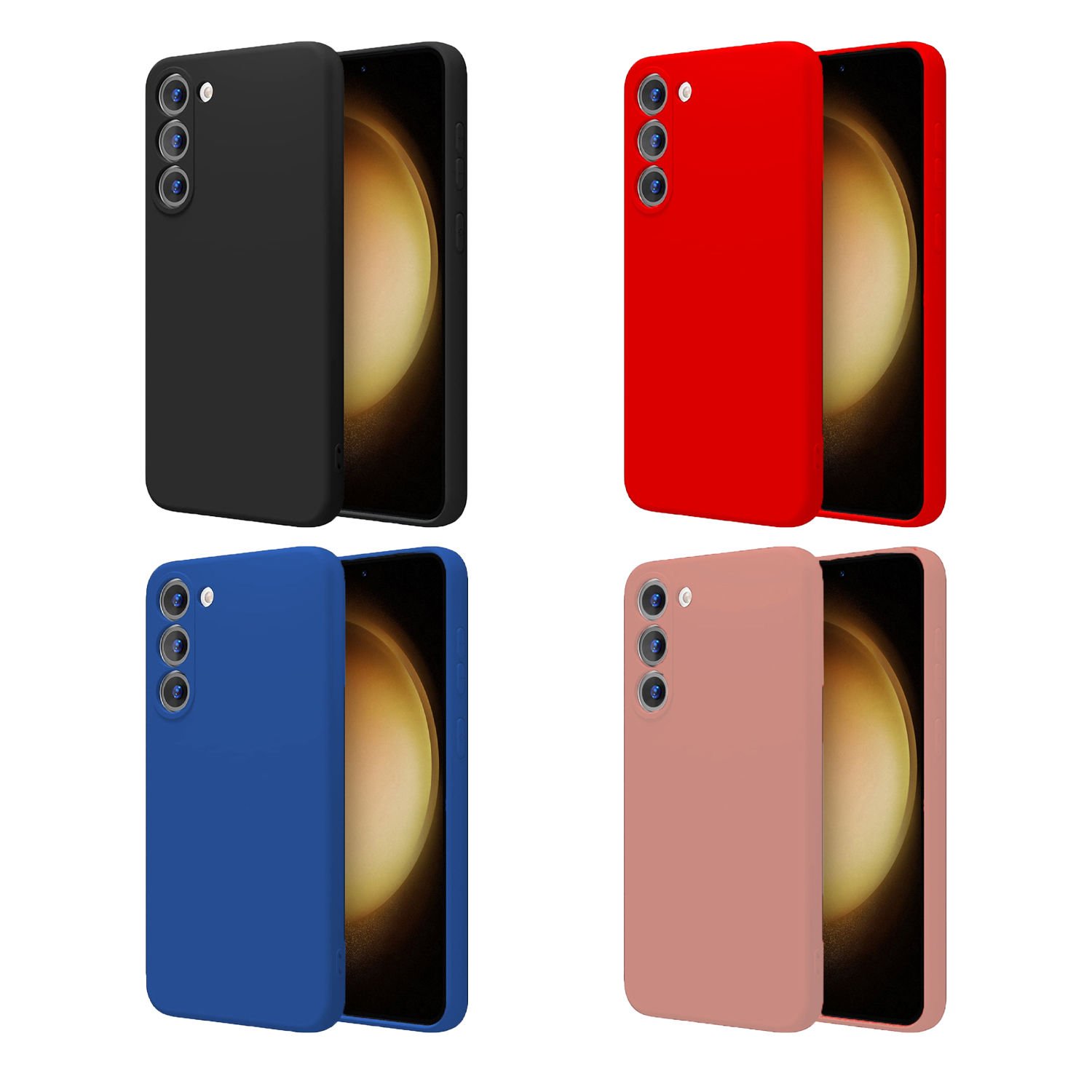 Microcase Samsung Galaxy S23 Plus CamPRO Serisi Kamera Korumalı Silikon Kılıf - AL3427