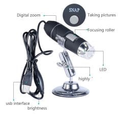 1600x Dijital Mikroskop USB HD Cmos 8 Led Digital Micro