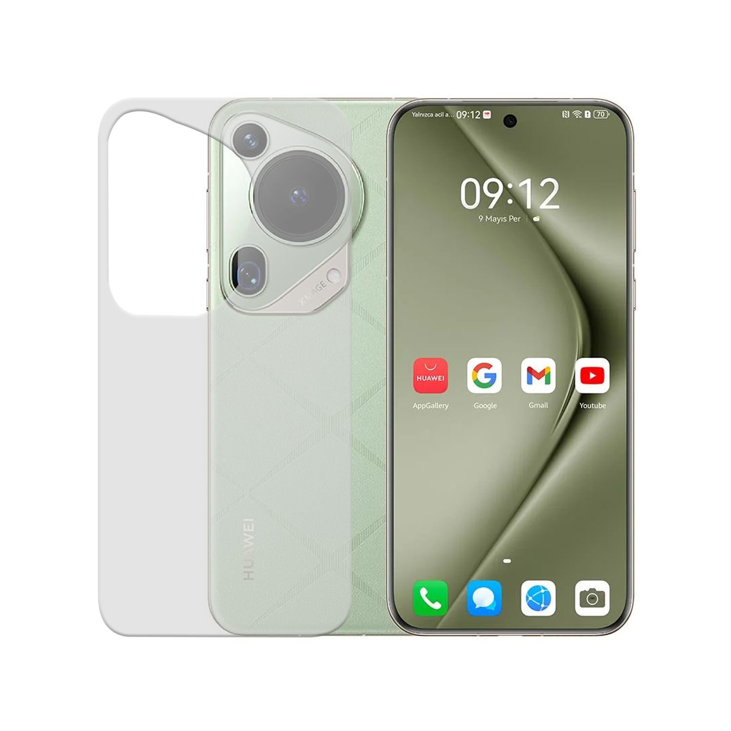 Microcase Huawei Pura 70 Ultra Full Arka Kaplama Koruma Filmi -AL3281