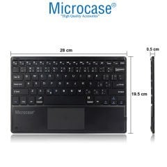 Microcase iPad Pro 12.9 Bluetooth Touchpad Klavye 28 cm (TR Sticker) + Tablet Standı - AL2756
