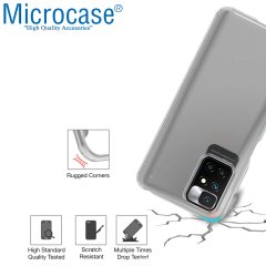Microcase Xiaomi Redmi 10 Luna Serisi Köşe Korumalı Sert Rubber Kılıf - Şeffaf